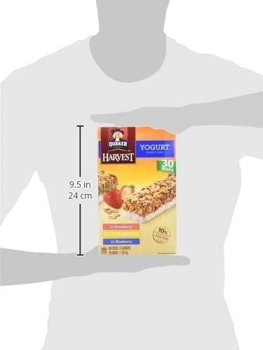 Quaker Chewy Yogurt Granola BAR CP 30, 1.05kg - FREE SHIPPING