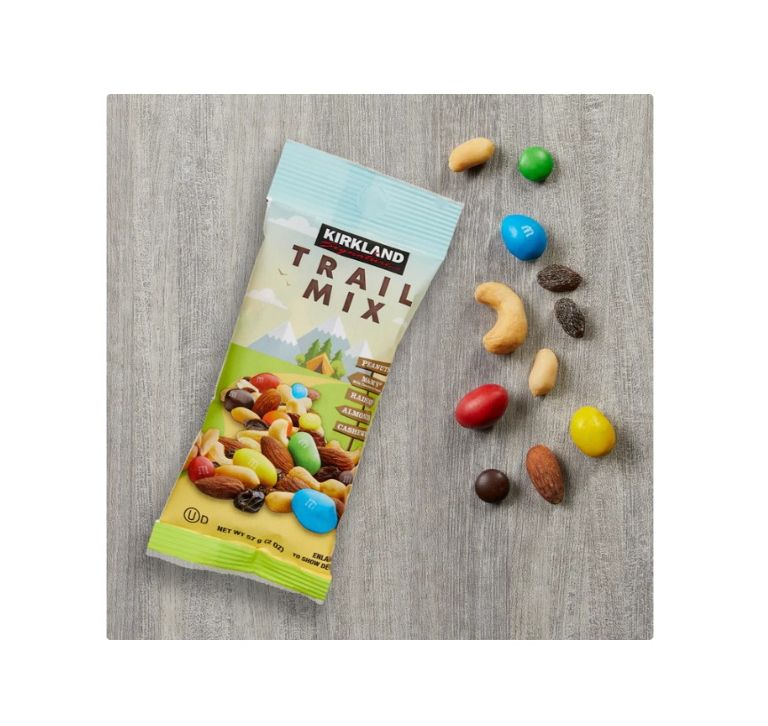 Kirkland Signature Trail Mix Snack Packs, 2 oz, 28-count