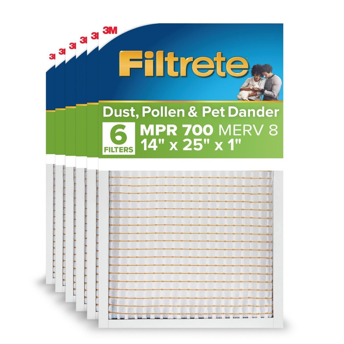Filtrete 14x25x1 Furnace Air Filter | MPR 700, MERV 8 | Dust, Pollen & Pet Dander Reduction | FREE SHIPPING 🌬️🏠