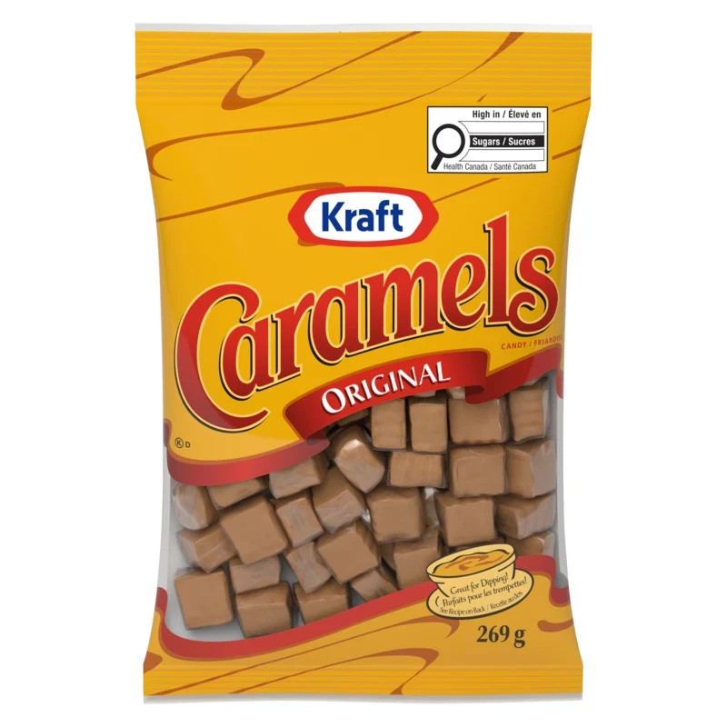 Kraft Original Caramels Chewy Candy 269g/9.5oz Bag - FREE SHIPPING