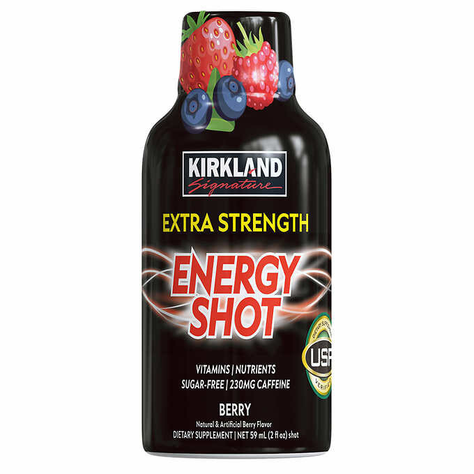 Kirkland Signature Extra Strength Energy Shot, 48 Bottles, 2 Oz Each Fresh!