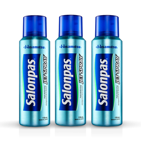 3 Pack Salonpas Pain Relieving Jet Spray 4 OZ