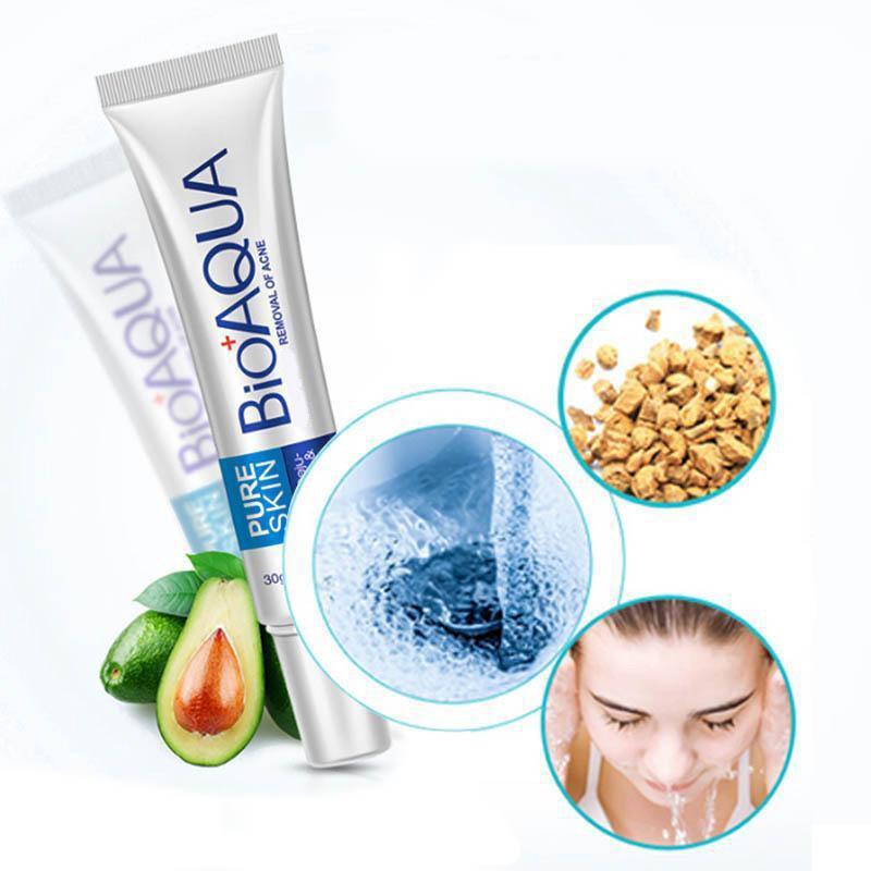Bioaqua bioaqua Crema De Acné Removedor De Cicatrices Poros Blanqueadora Piel Facial Tratamiento