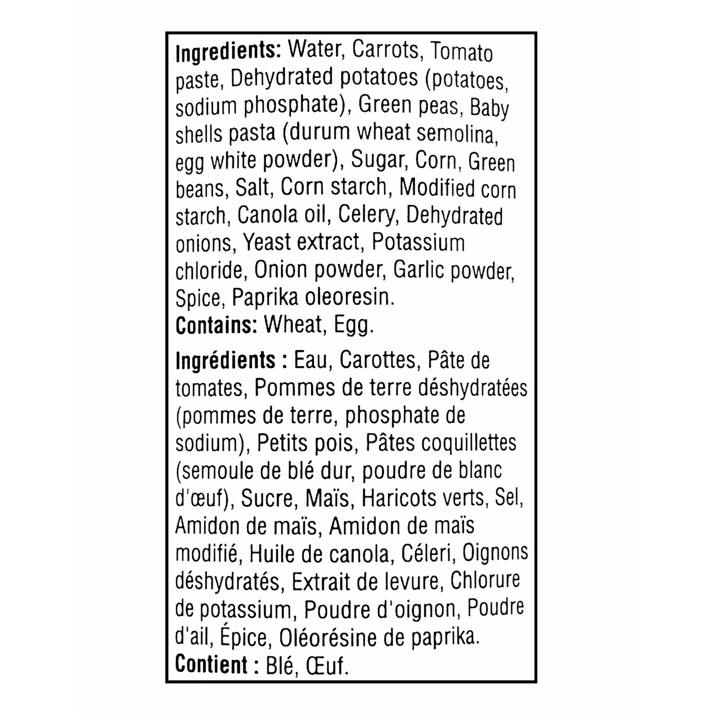 Tim Hortons Vegetable Condensed Soup 284 ml (9.6 fl oz)