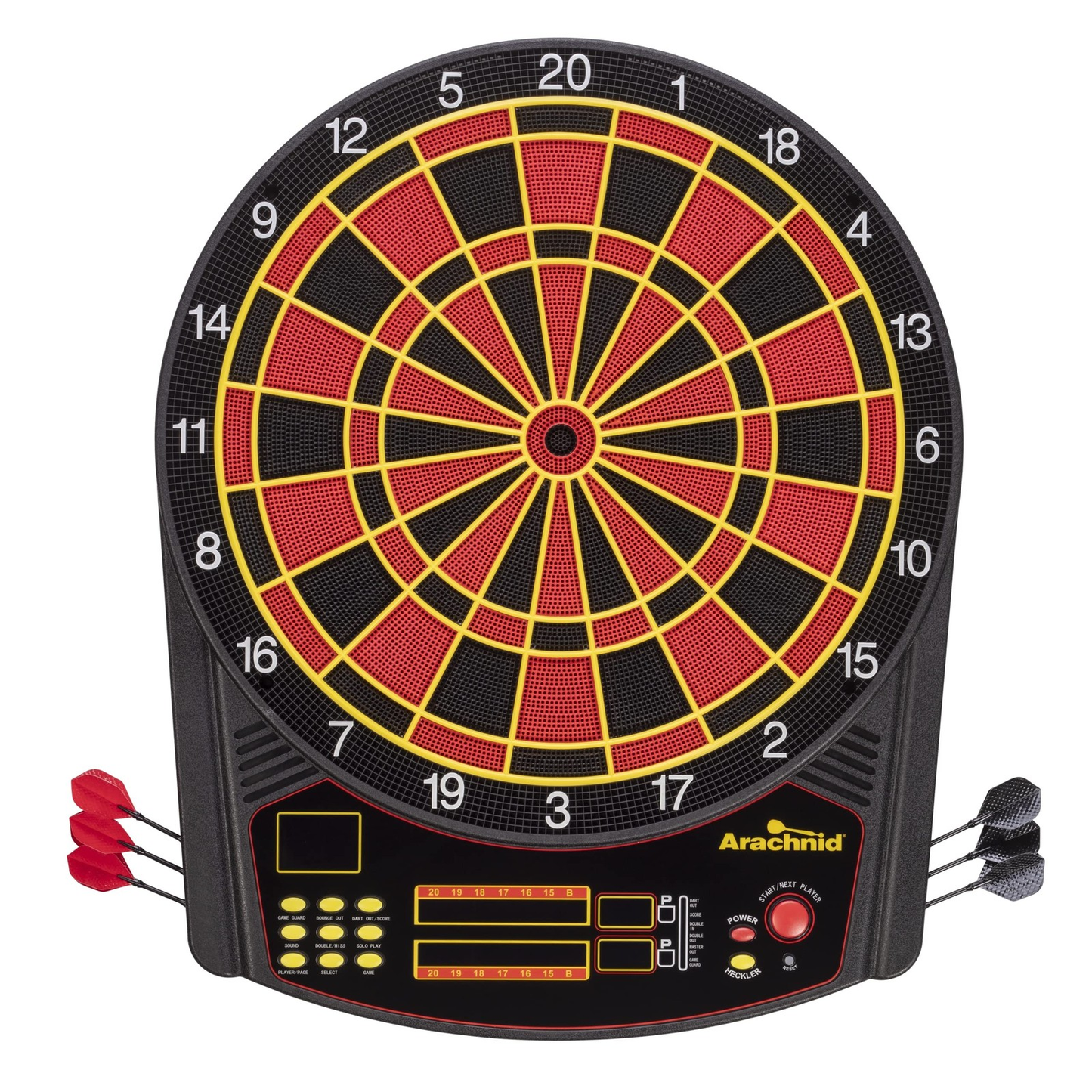 Arachnid Cricket Pro 450 Electronic Dartboard Black/Red – 31 Games & 178 Variations
