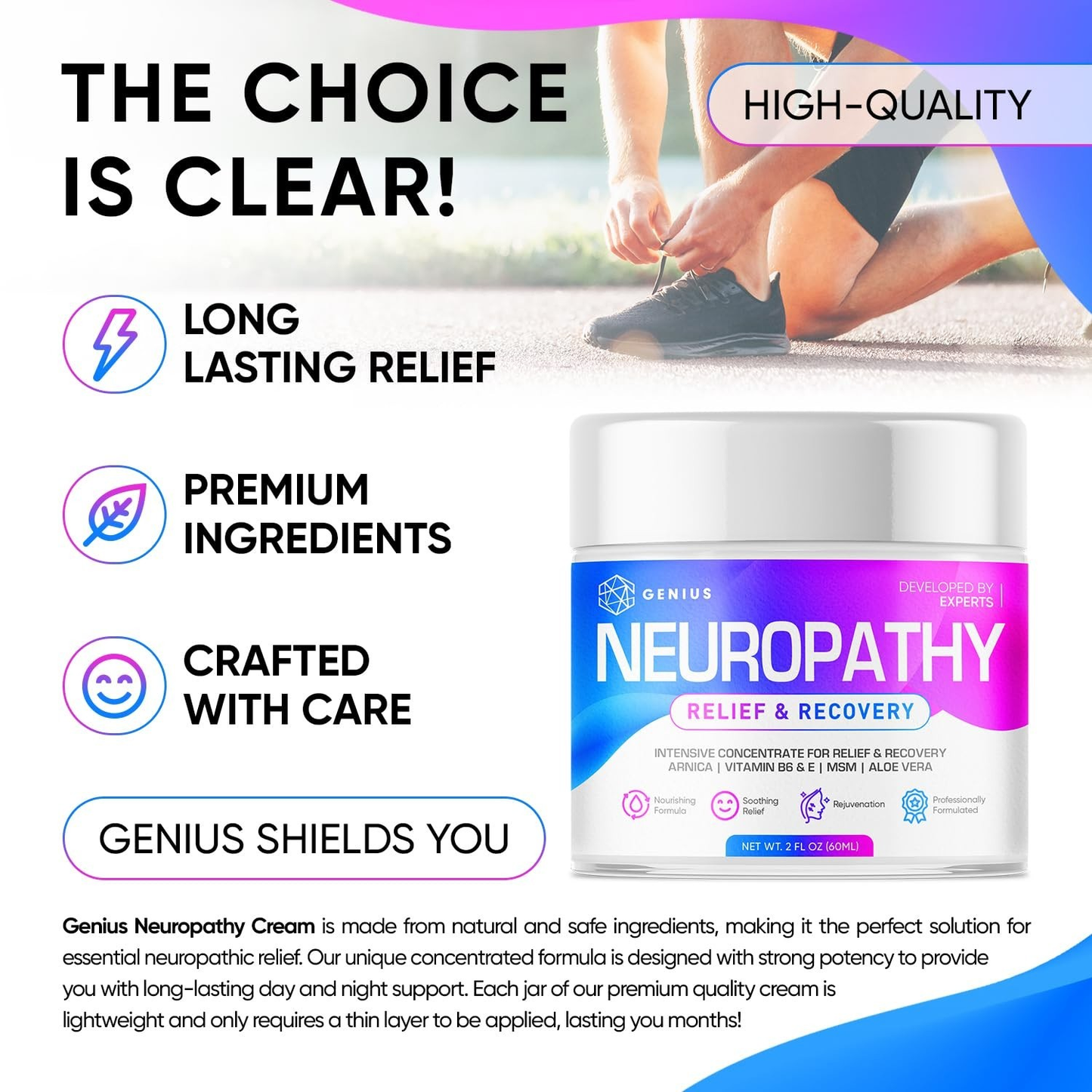GENIUS Neuropathy Nerve Relief Cream with Arnica & Vitamin B6 Maximum Strength-deal-it-for-me