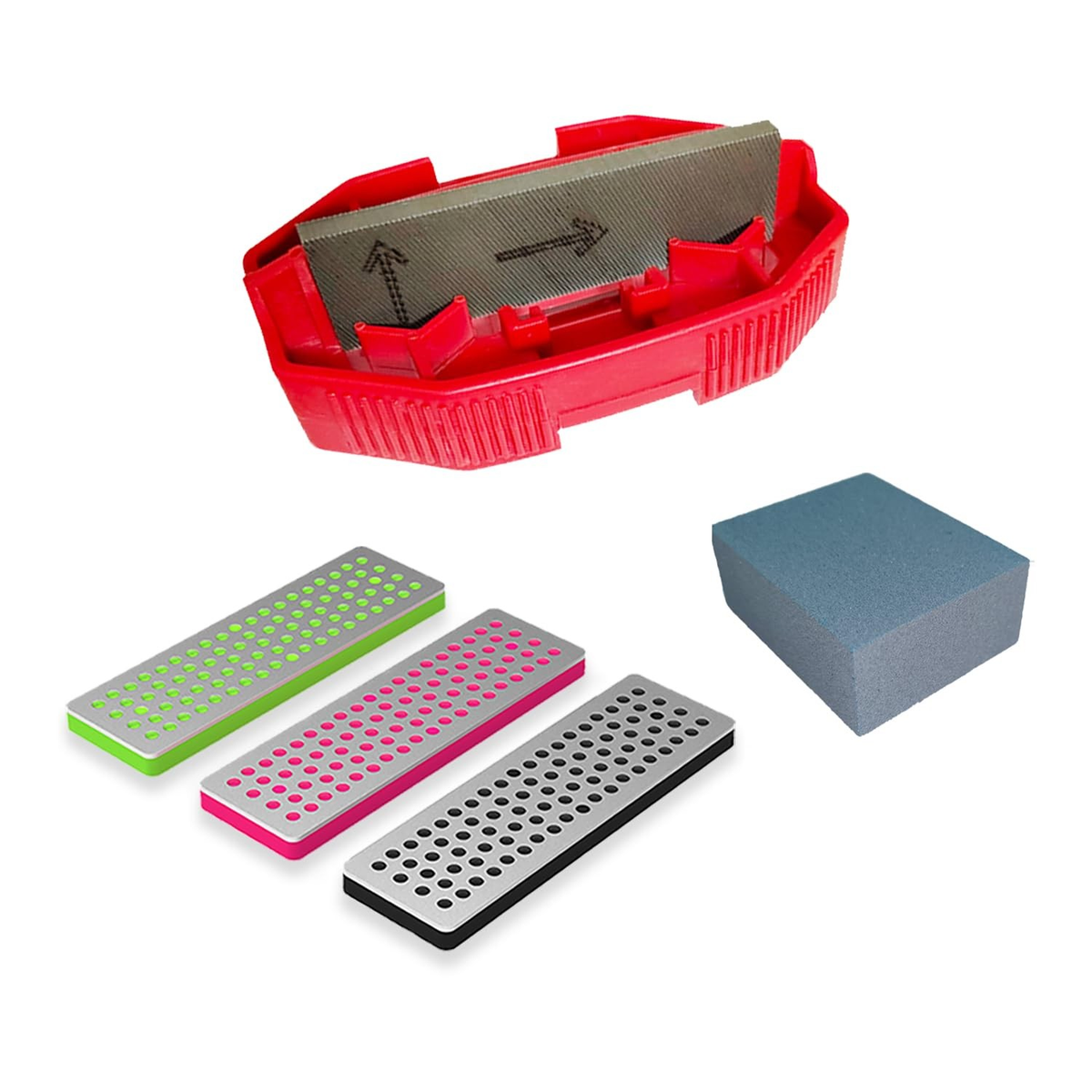 Ski & Snowboard Edge Bevel Tuning Kit | Sharpener with Diamond Files & Gummi Stone | FREE SHIPPING ⛷️🏂