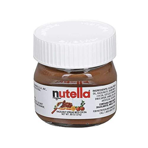 Nutella Hazelnut Spread with Cocoa Pack of 64 Mini 0.88 Oz Glass Jars