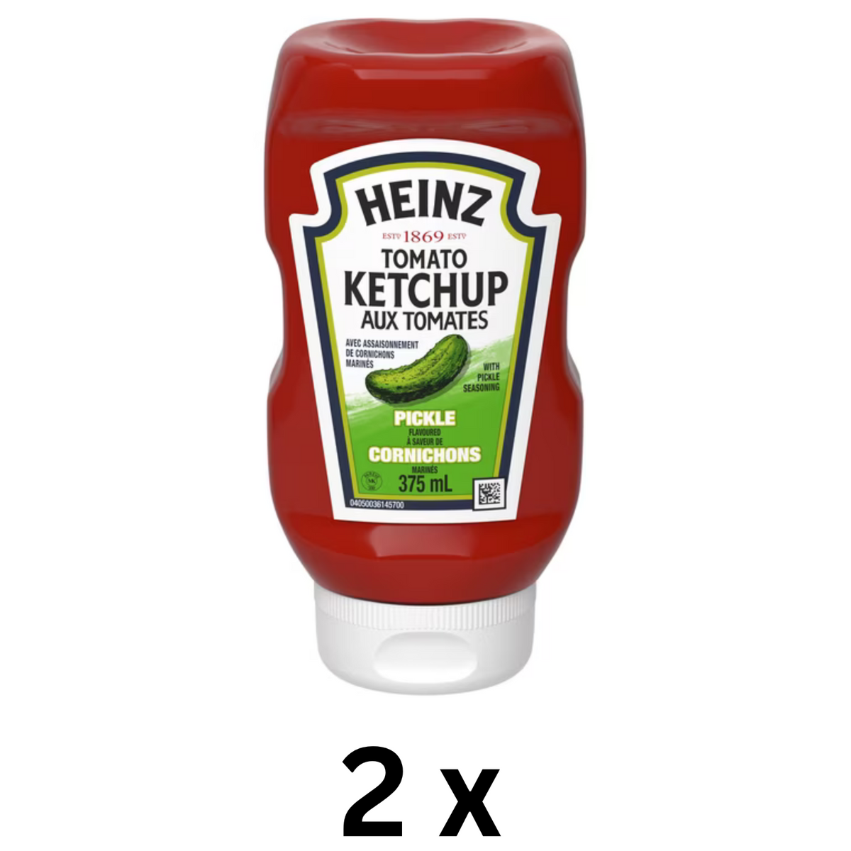 Heinz Pickle Tomato Ketchup 375 mL 2-Pack Dill Pickle Flavored Ketchup Free shipping