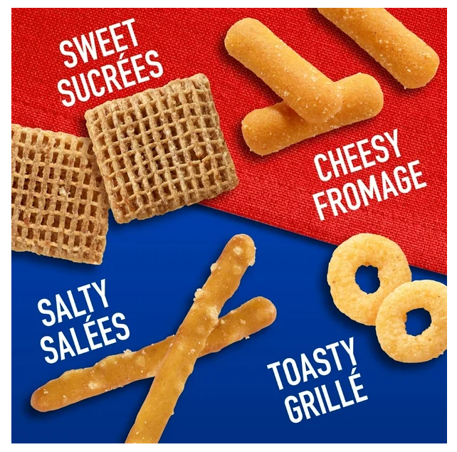Crispers Bits & Bites Original Snack and Cracker Mix, 145g (4 Pack)