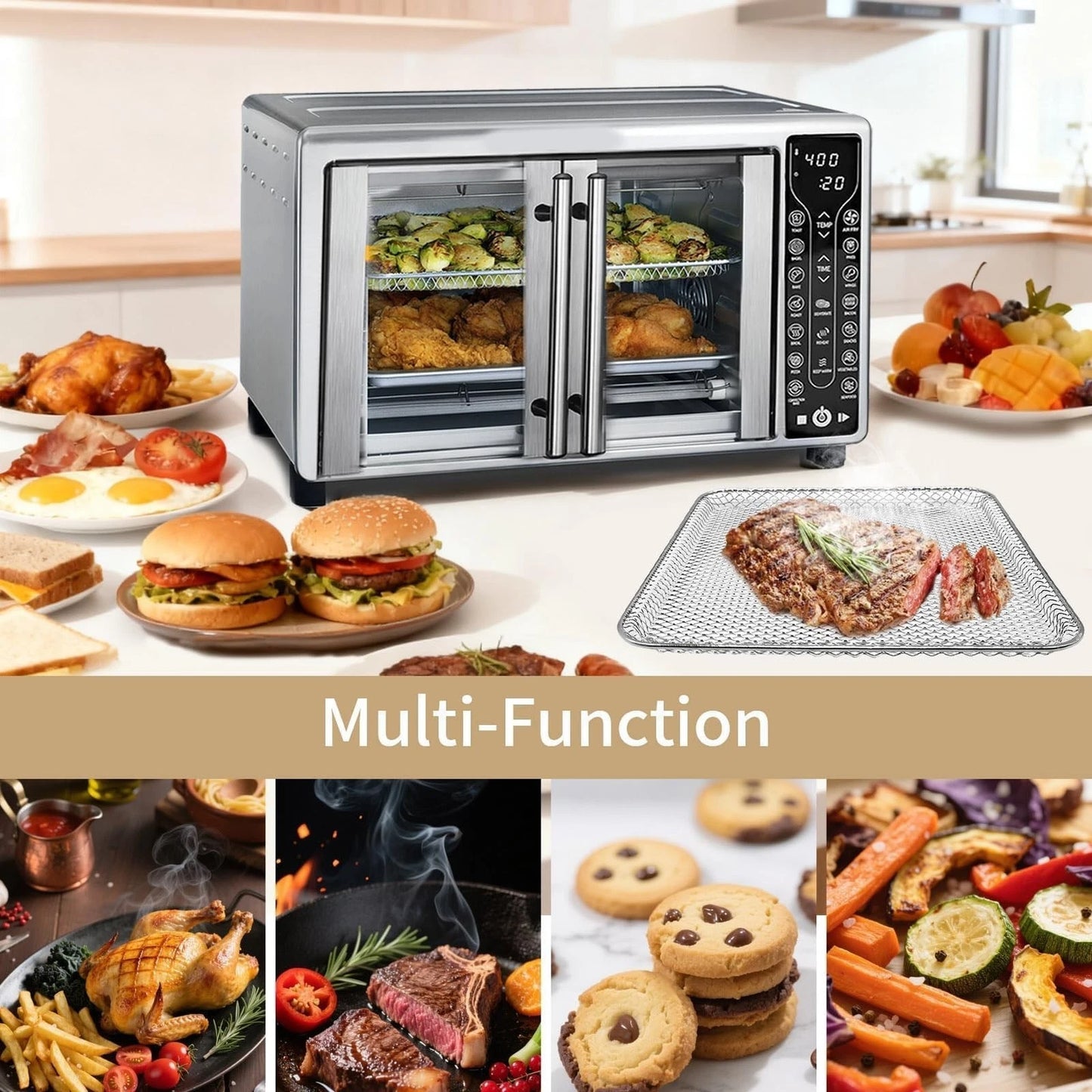 Toaster Oven Replacement Parts for Gourmia GTF7655 GTF7460 GTF7465 GTF7520 Air Fryer Toaster Oven Accessories