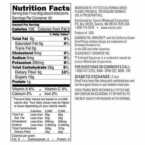 2 Pack Kirkland Signature Sunsweet Dried Plums Pitted Prunes 3.5 lb Each | Total 7 lb