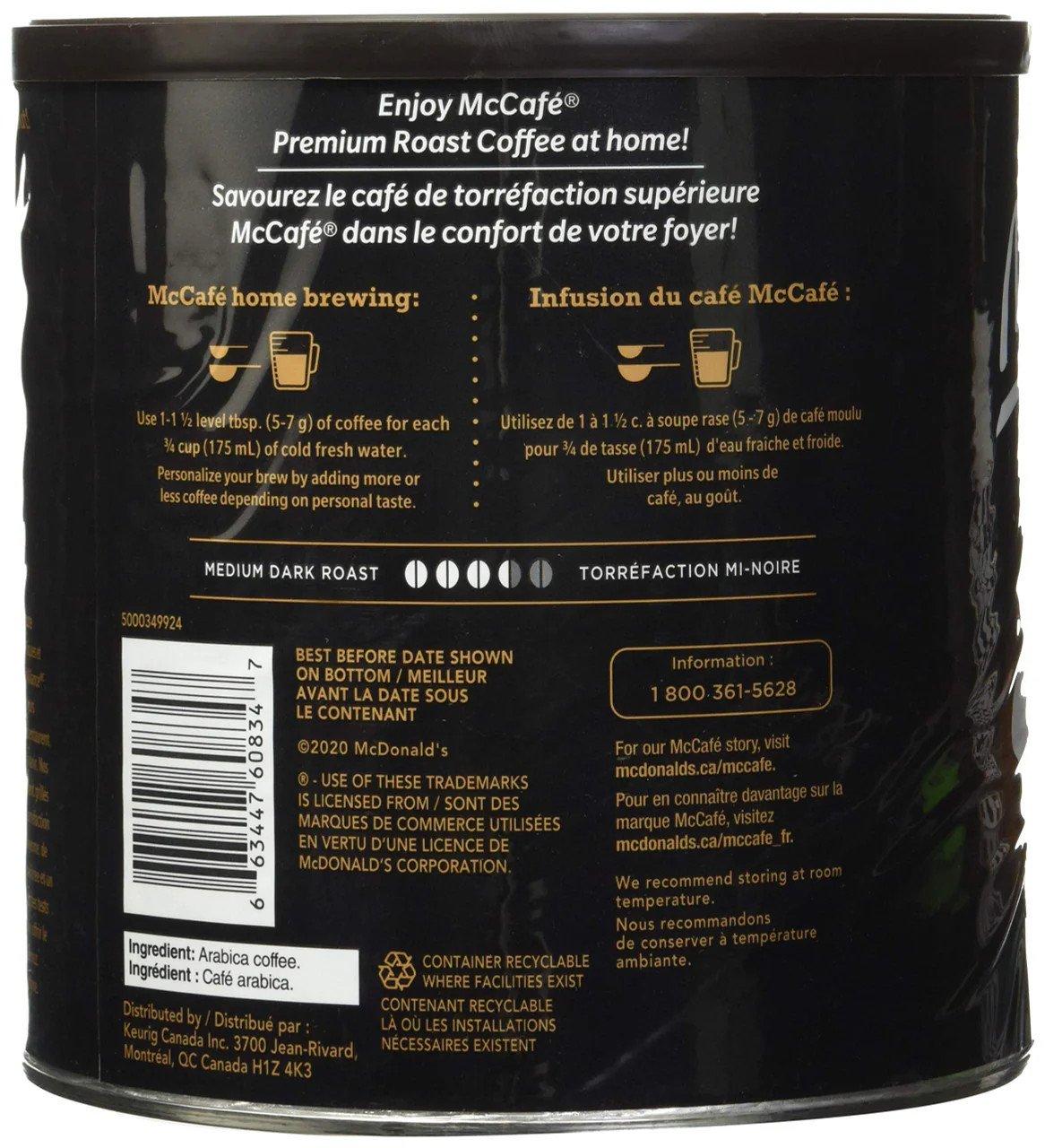McCafé Medium Dark Premium Roast Ground Coffee 950g 100% Arabica Free Shipping