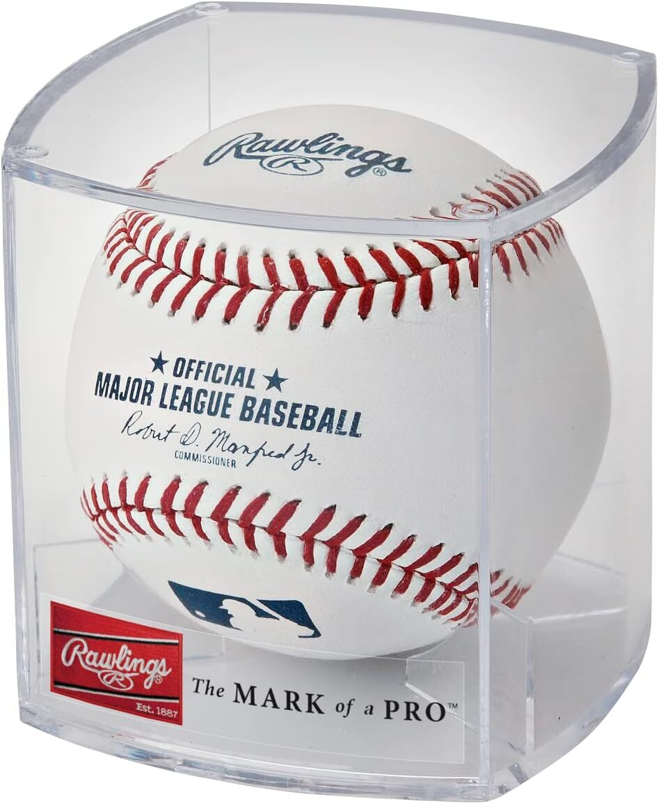 Official 2026 Major League Baseball Game Ball With Display Case And Logo