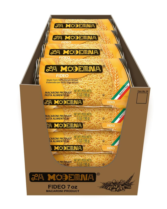La Moderna Fideo Noodles 7 oz | 20-Pack | Mexican Pasta for Sopa de Fideo & Soups | FREE SHIPPING