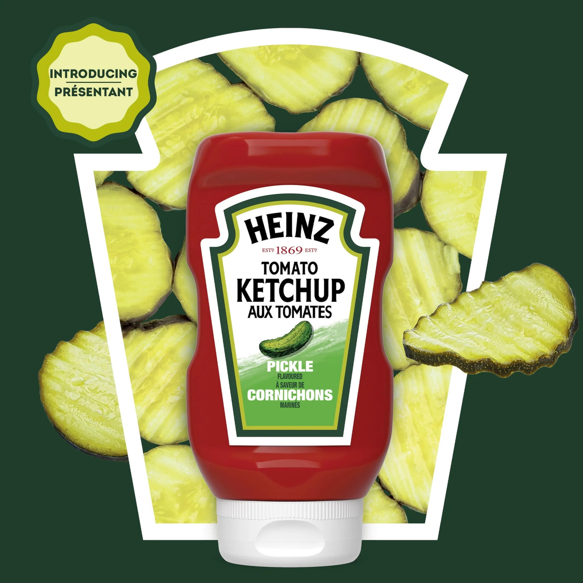 Heinz Pickle Flavored Tomato Ketchup 375ml/13 oz