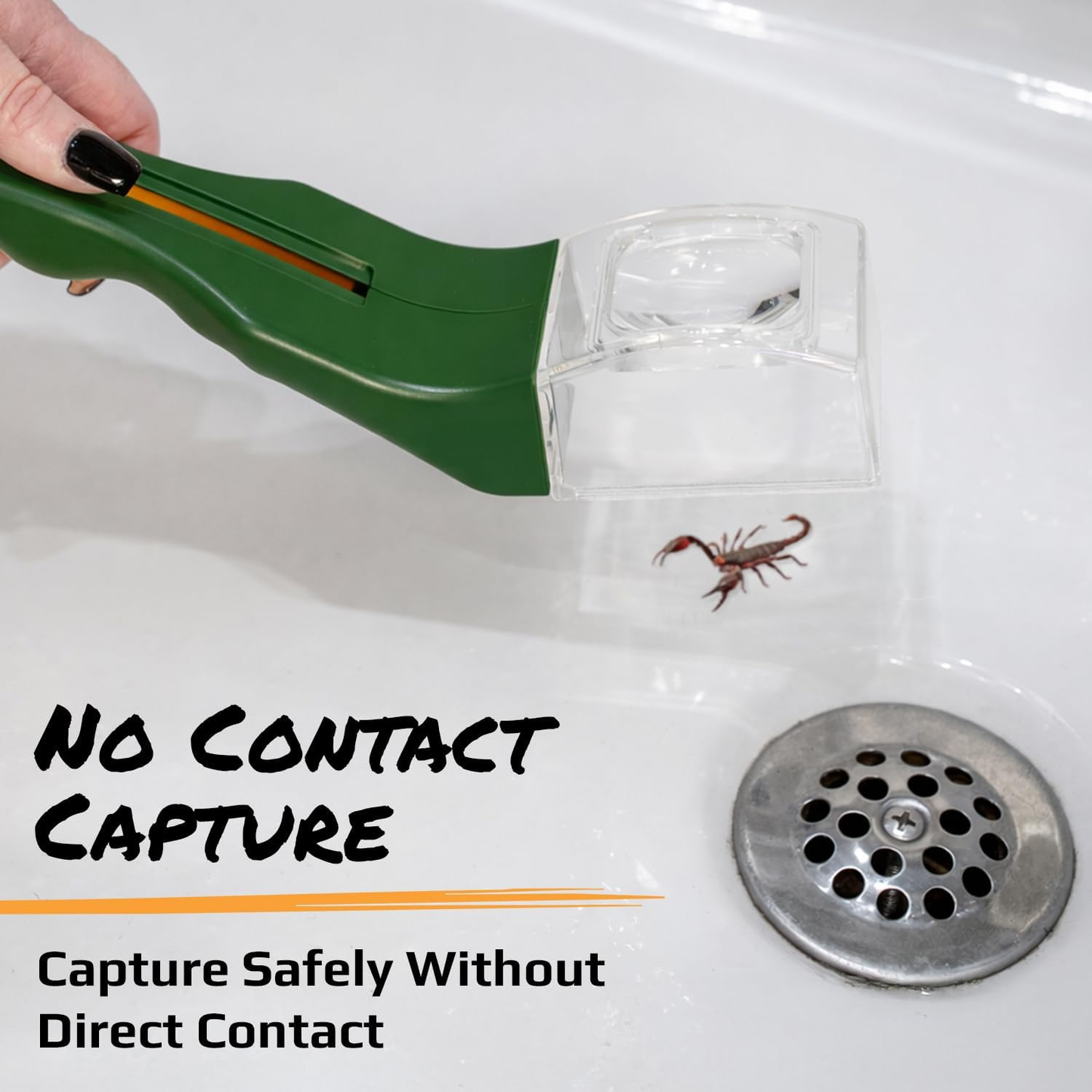 Bugview 5X Magnifying Glass Quick-Release Bug Catcher Indoor and Outdoor Tool fo