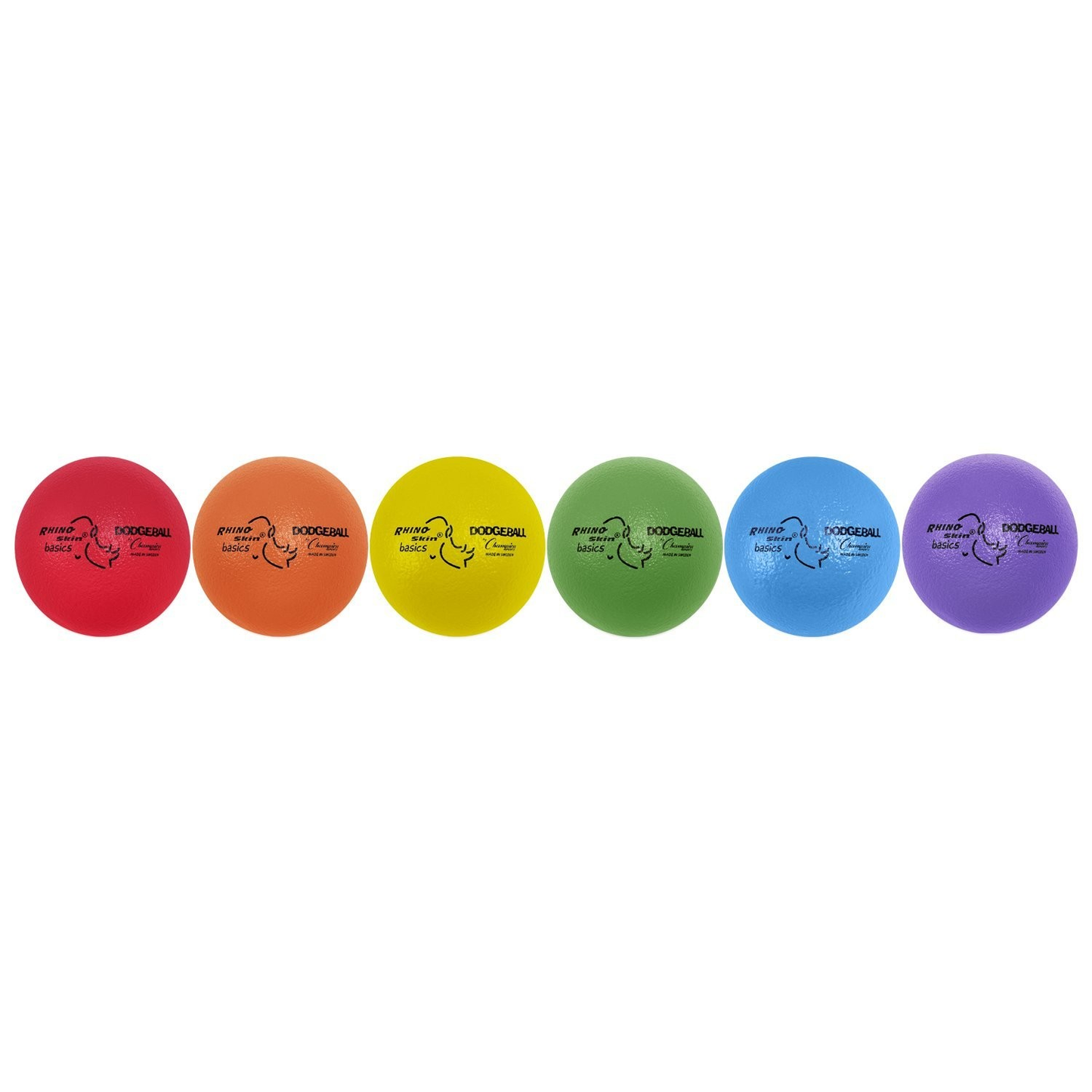 Champion Sports BAS7SET Rhino Skin Basic Dodgeball Set, 7 Inch