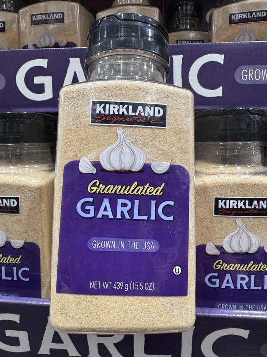 Kirkland Signature Granulated Garlic California Grown 15.5 oz Fresh New Sealed