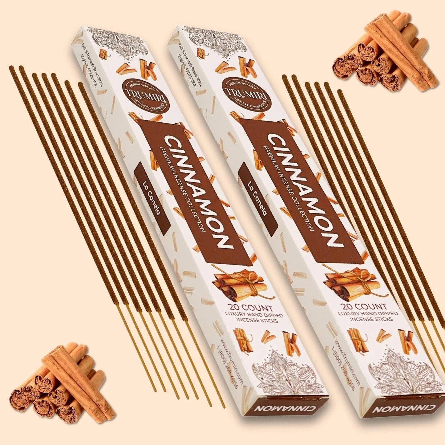 Cinnamon Incense Sticks – Incienso de Canela | Total 40 Incense Sticks
