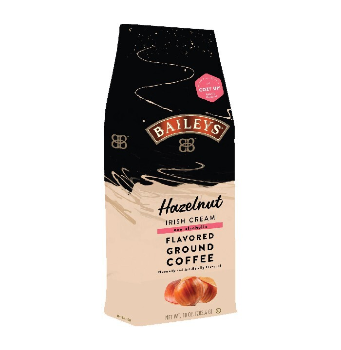 Bailey's Hazelnut Irish Cream, Flavored Ground Coffee, 10 oz bag (Six-Pack)