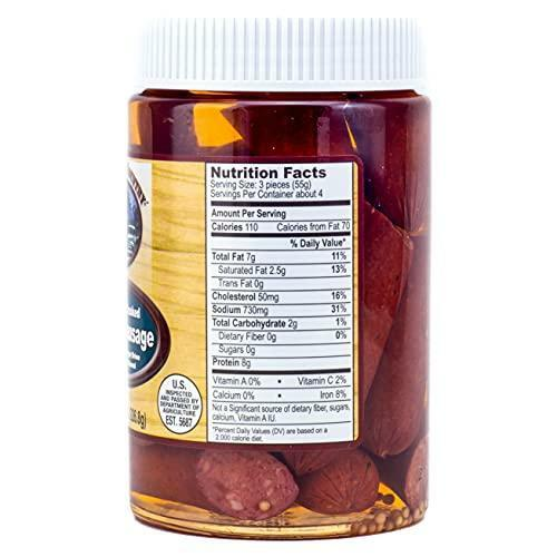 Backroad Country Pickled Smoked Polish Sausage 8 Ounces