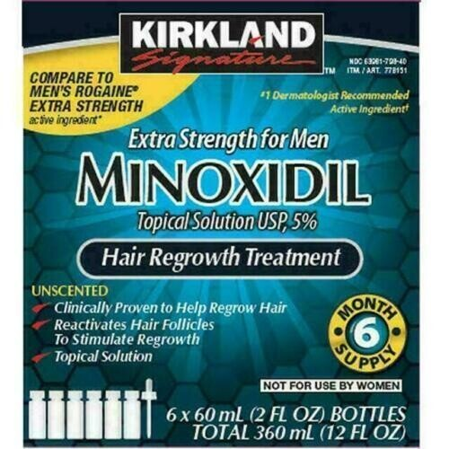 Kirkland Signature 5% Minoxidil Hair Regrowth Treatment for Men 60mL