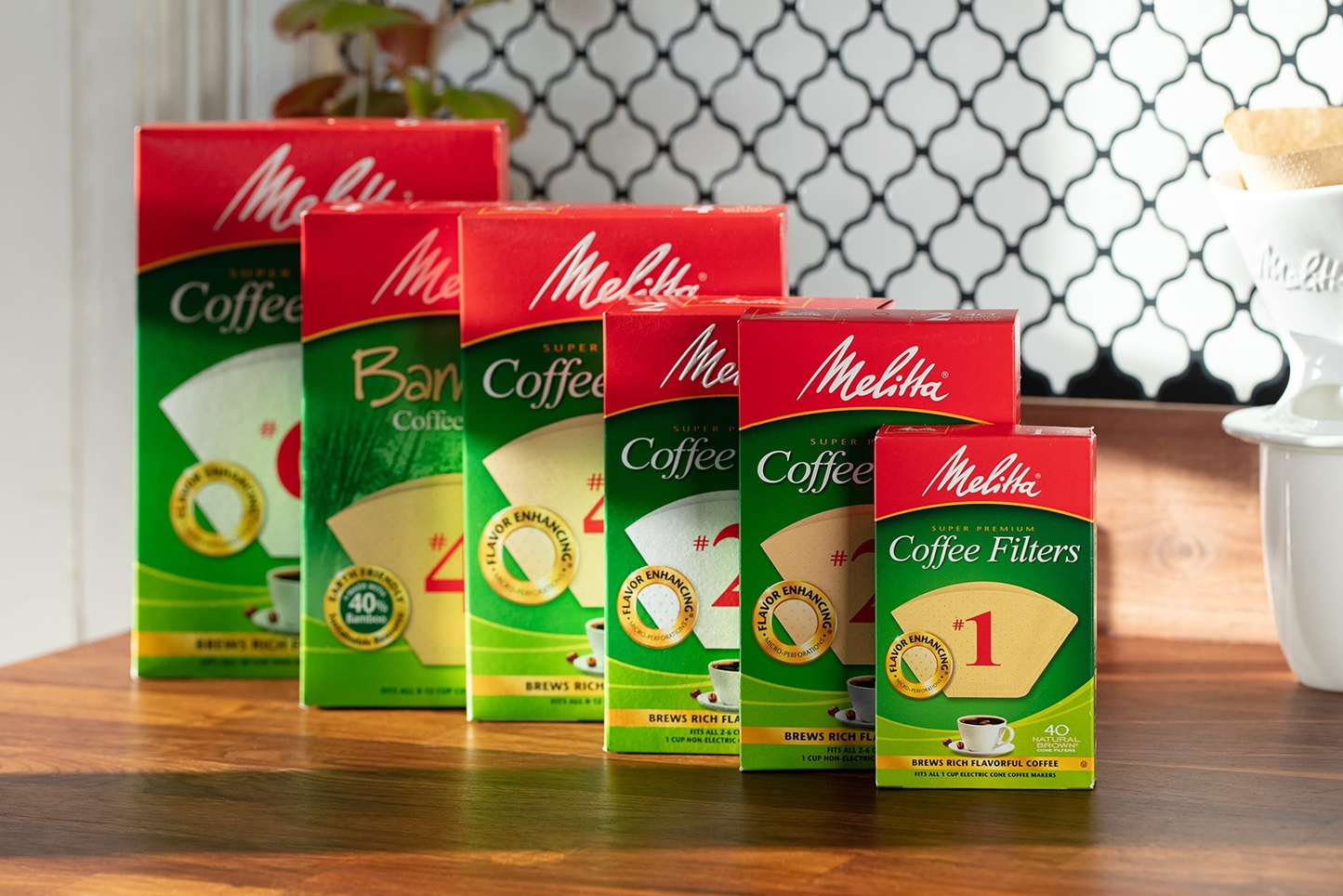 Melitta #2 Cone Coffee Filters, Natural Brown, 100 Count (Pack of 6) 600 Tota...