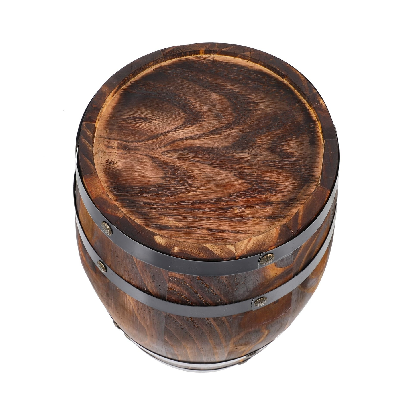 GANAZONO Wood Wine Barrel Whiskey Barrel Bucket Vintage Flower Planter Rustic Garden Decor