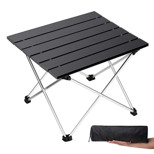 Portable Folding Camping Table  Lightweight Aluminum Beach Table