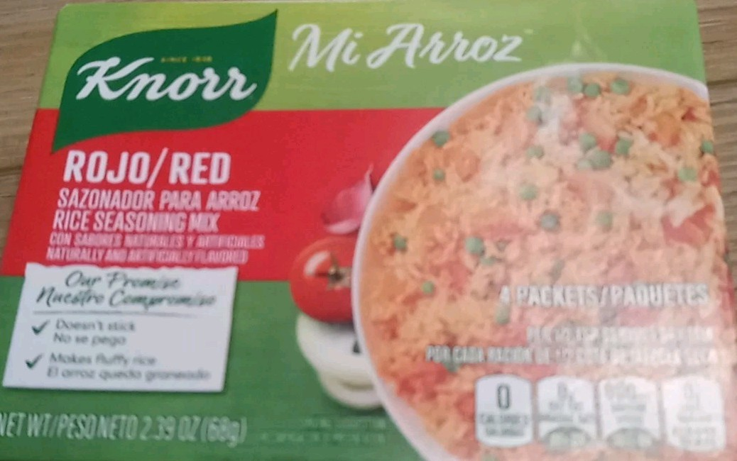 Knorr Rice Seasoning Mix 12 Pack Rojo Red | Authentic Flavor for Rice & Dishes | Free Shipping