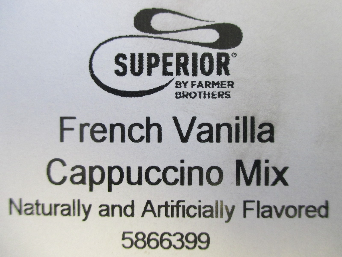 SUPERIOR CAPPUCCINO FRENCH VANILLA 4 - 2 LB BAGS  POWDER MIX