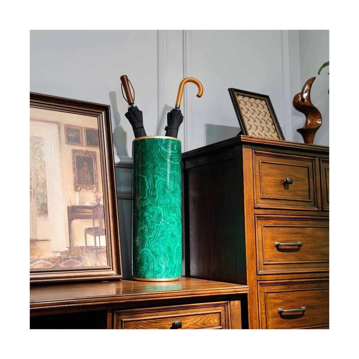 Modern Umbrella Stand & Holder | Decorative Barrel Floor Vase Rack for Entryway | Canes & Walking Sticks | FREE SHIPPING ☂️🏠