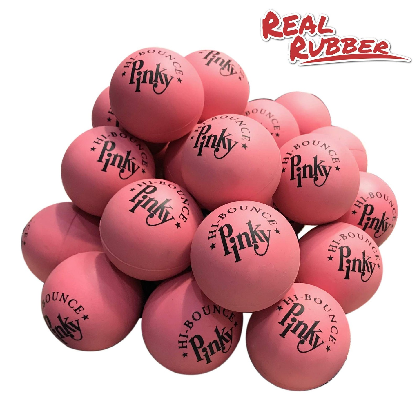 Premium Rubber Ball 24 Balls Pack Pinky Bouncy Ball Colorful Display Box and ...