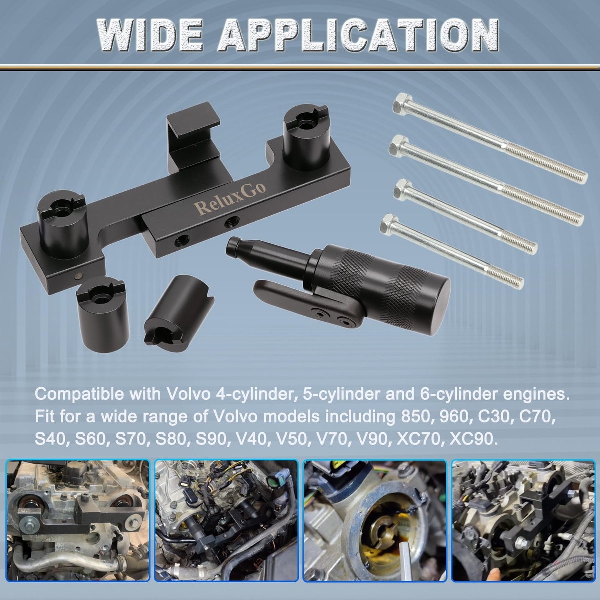 Camshaft Crankshaft Timing Locking Tool Kit for Volvo S40 S60 XC90 V70 S80