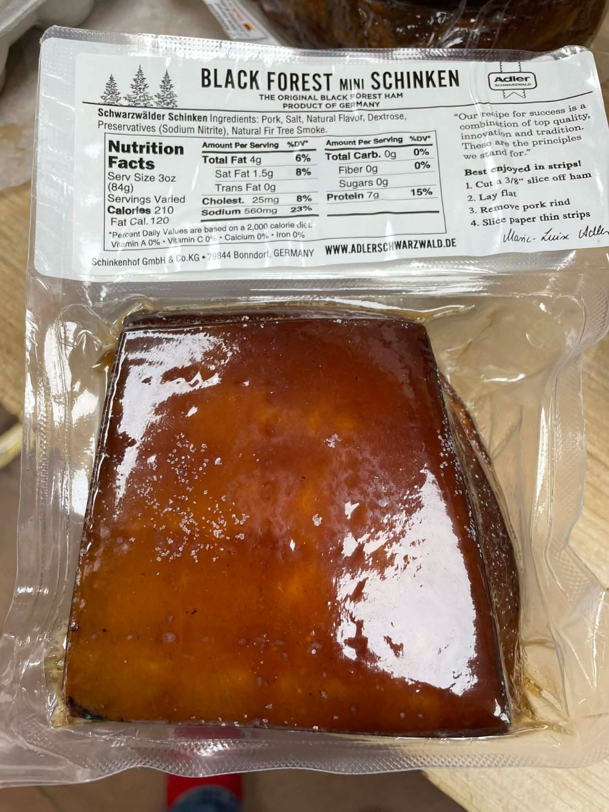 German Double Smoked Bacon Chunk 2Lbs – Traditional Hardwood Smoked Bacon | Free Shipping