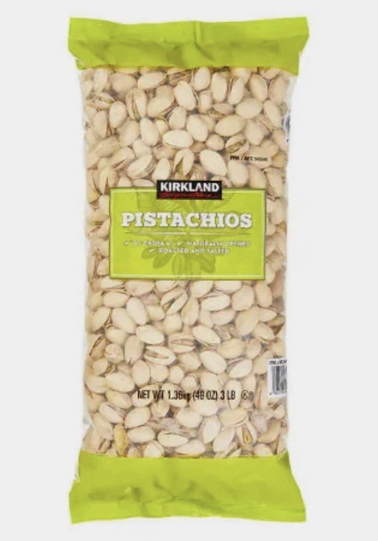 Kirkland Signature In-Shell Pistachios Roasted & Salted 3 lb Bag Kosher Snack