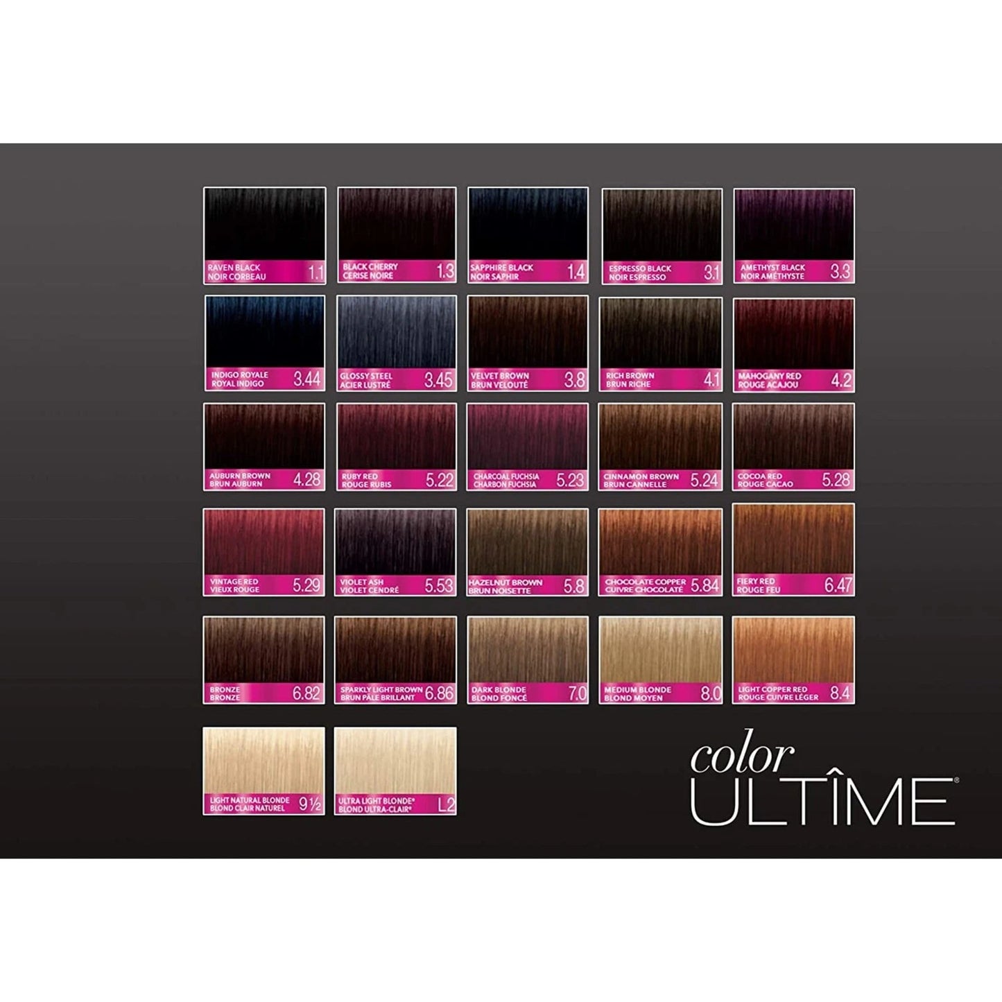Schwarzkopf Color Ultime Permanent Hair Color Cream, 1.4 Sapphire Black