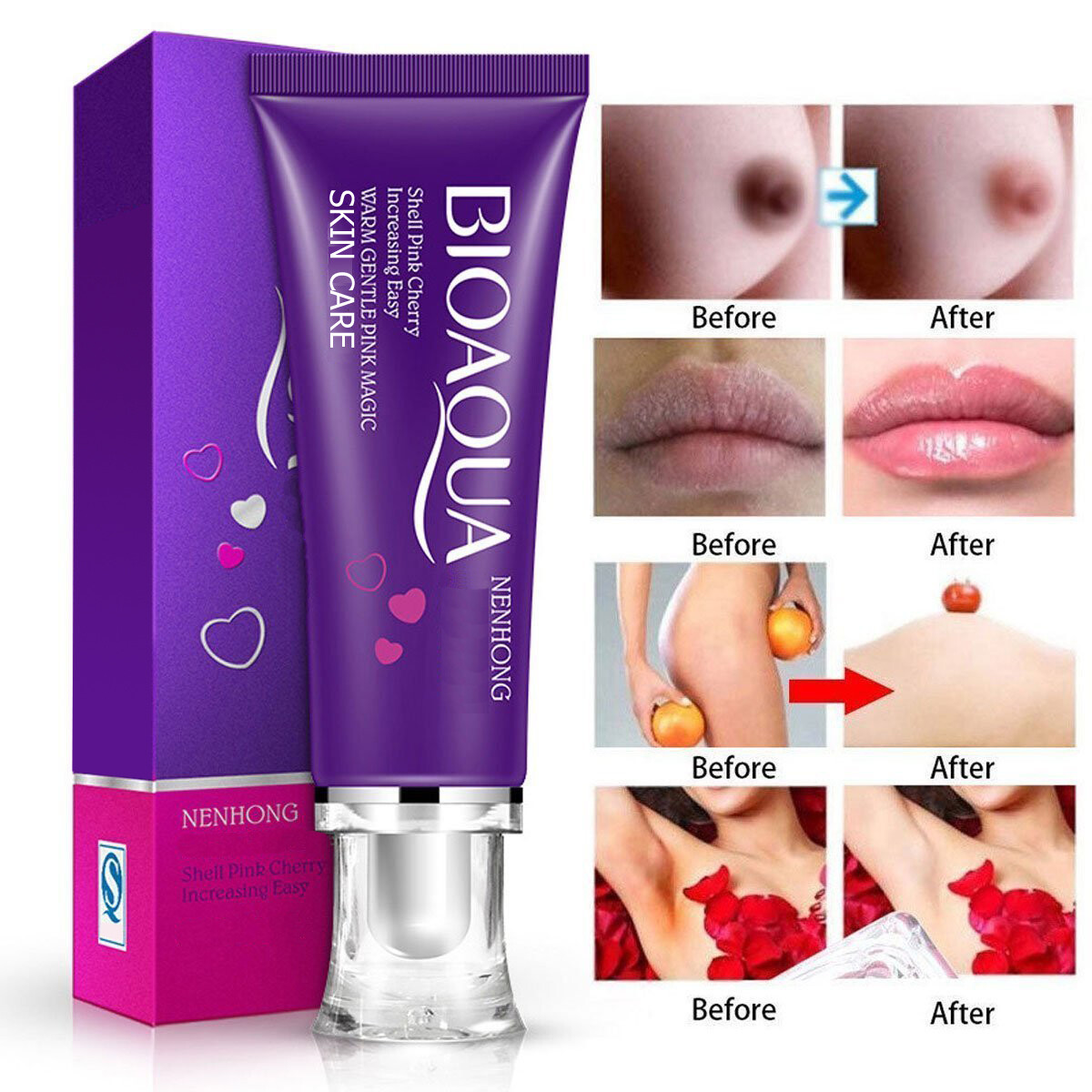 BIOAQUA Pink Cherry Lip Private Part Nipple Intimate Pinkish Cream