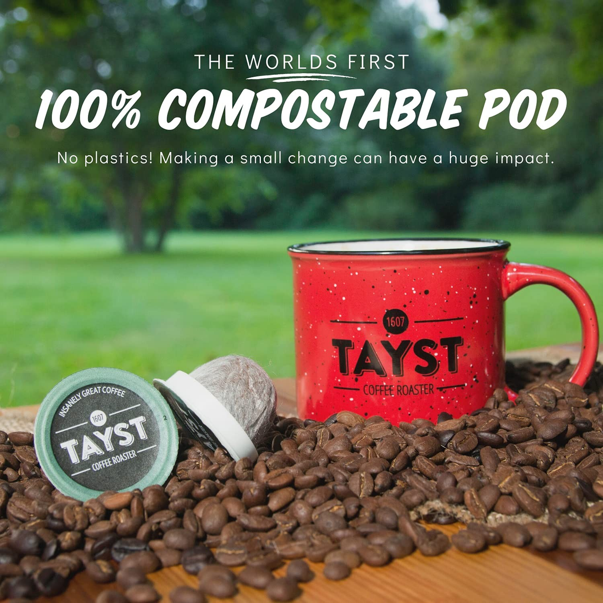 Tayst Happy Hazelnut Coffee Pods Medium Roast K Cup Compatible Single Serve Coffee