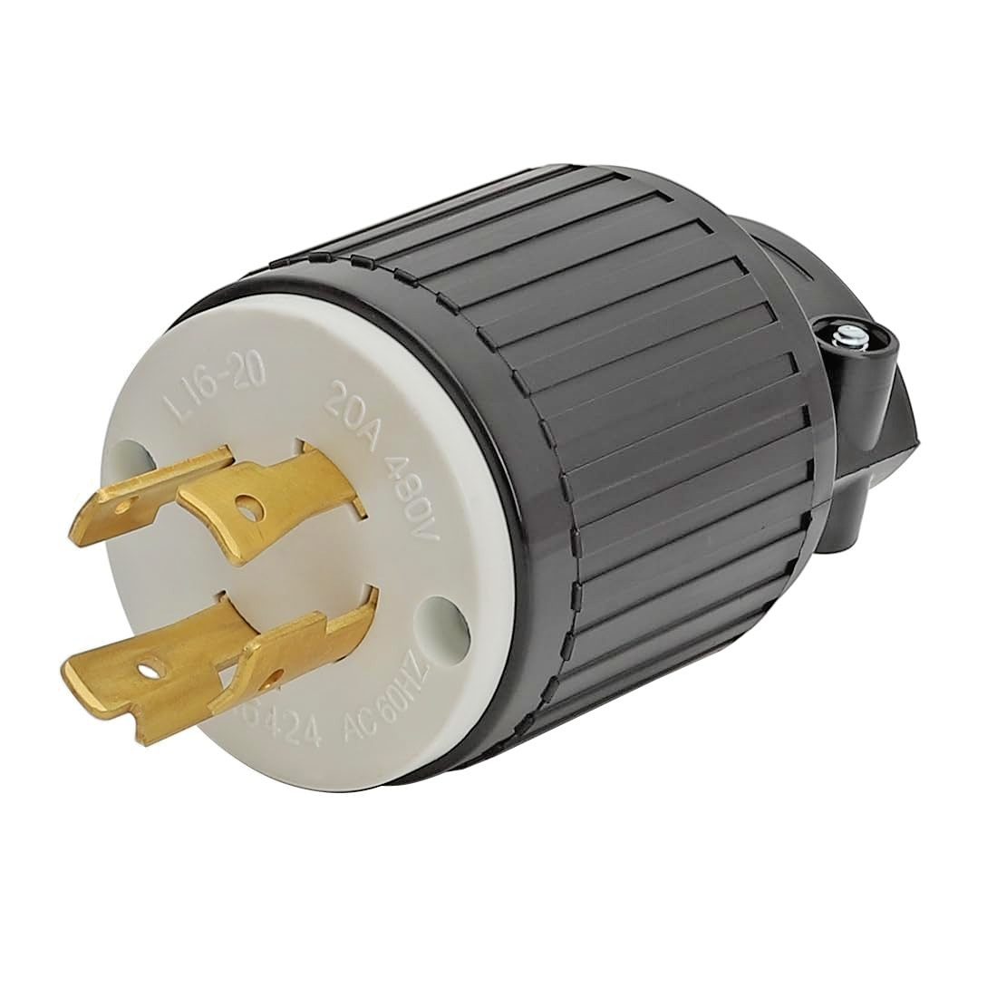 L16-20 Plug – NEMA L16-20P Locking Plug Rated 20A 480V Industrial Connector | Free Shipping