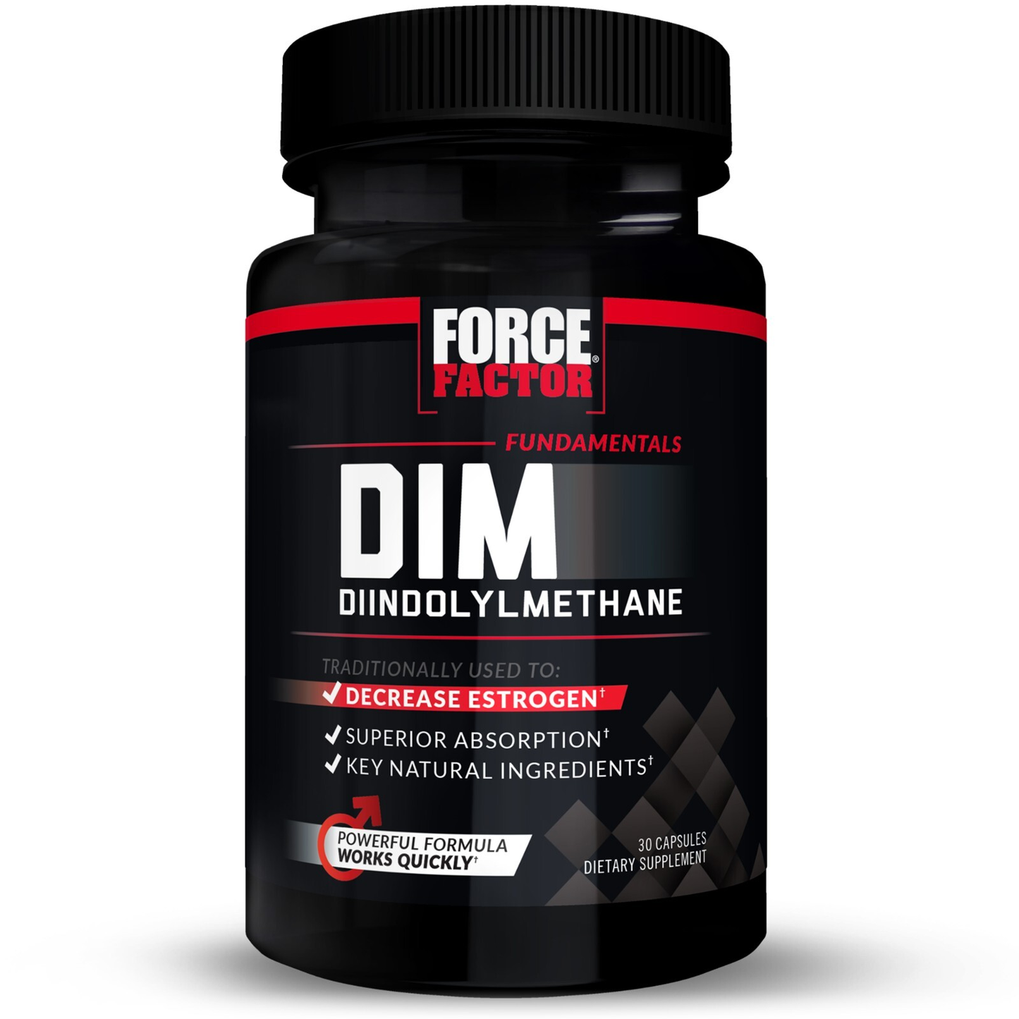 Force Factor DIM 300mg Hormonal Balance & Estrogen Metabolism Support - 30 Capsules