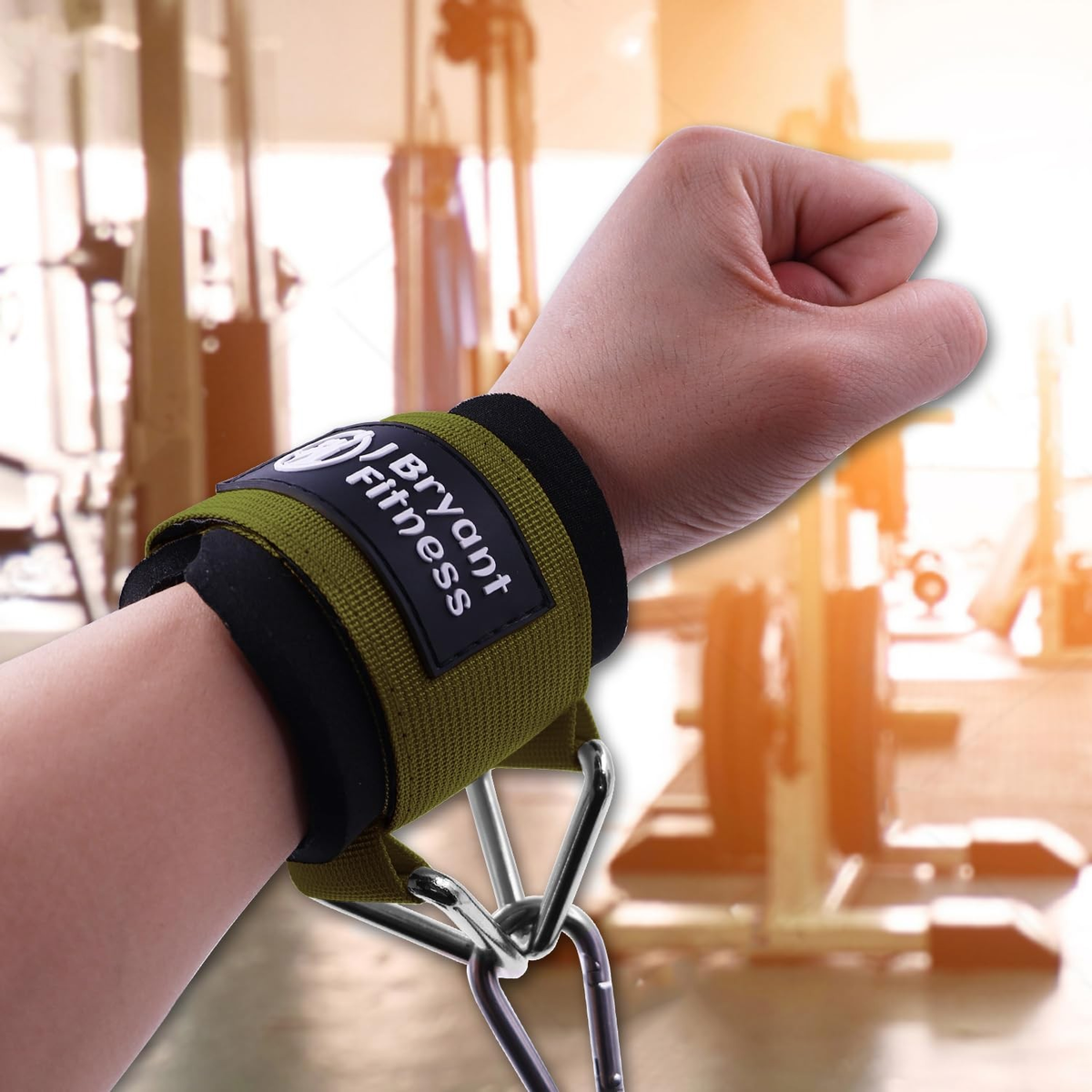 Heavy Duty Adjustable Wrist Cuffs for Cable Machines  Strength Training Support
