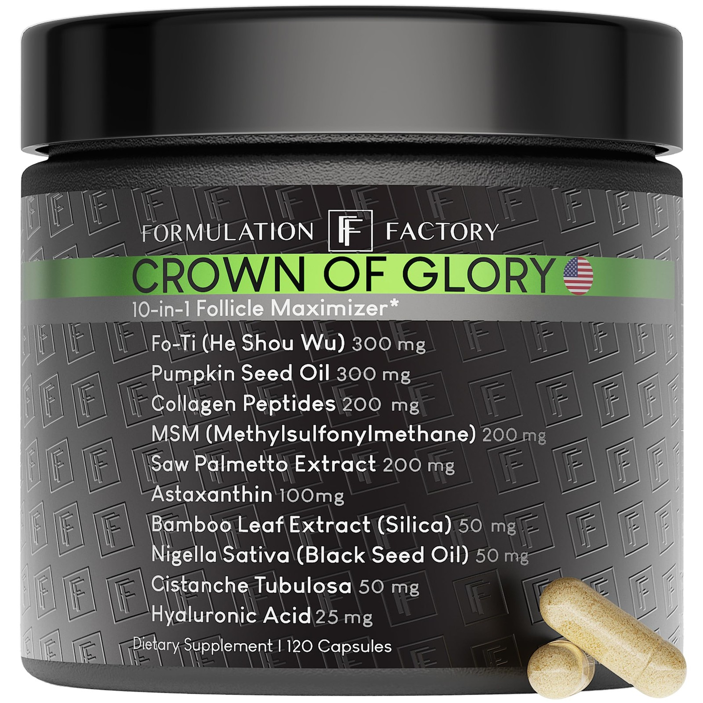 Formulation Factory Crown of Glory 10-in-1 Hair Growth Maximizer with DHT Blocke