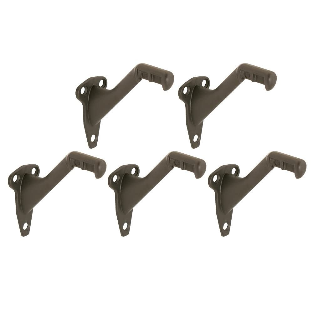 Oil Rubbed Bronze Handrail Bracket Pack Of 5 Easy Install For Stairways