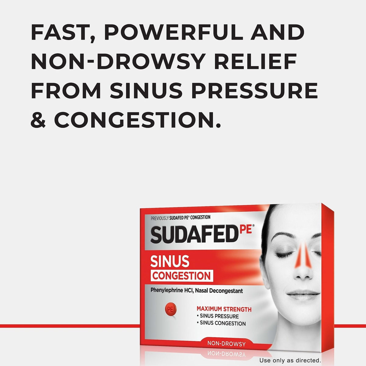 Sudafed Pe Sinus Congestion Relief Maximum Strength 36 Count Non Drowsy Tablets