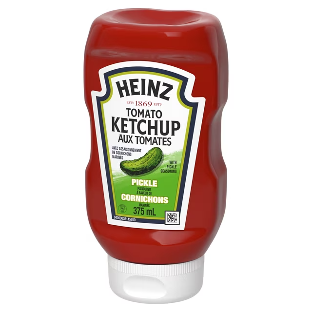 Heinz Pickle Tomato Ketchup 375 mL 2-Pack Dill Pickle Flavored Ketchup Free shipping