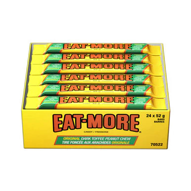 HERSHEY'S Eat-More Chocolate Bars – Chewy Toffee, Peanuts & Chocolate Candy