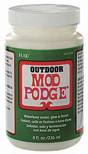 Mod Podge Outdoor Glue 8 Ounce Clear Quick Drying  Decoupage
