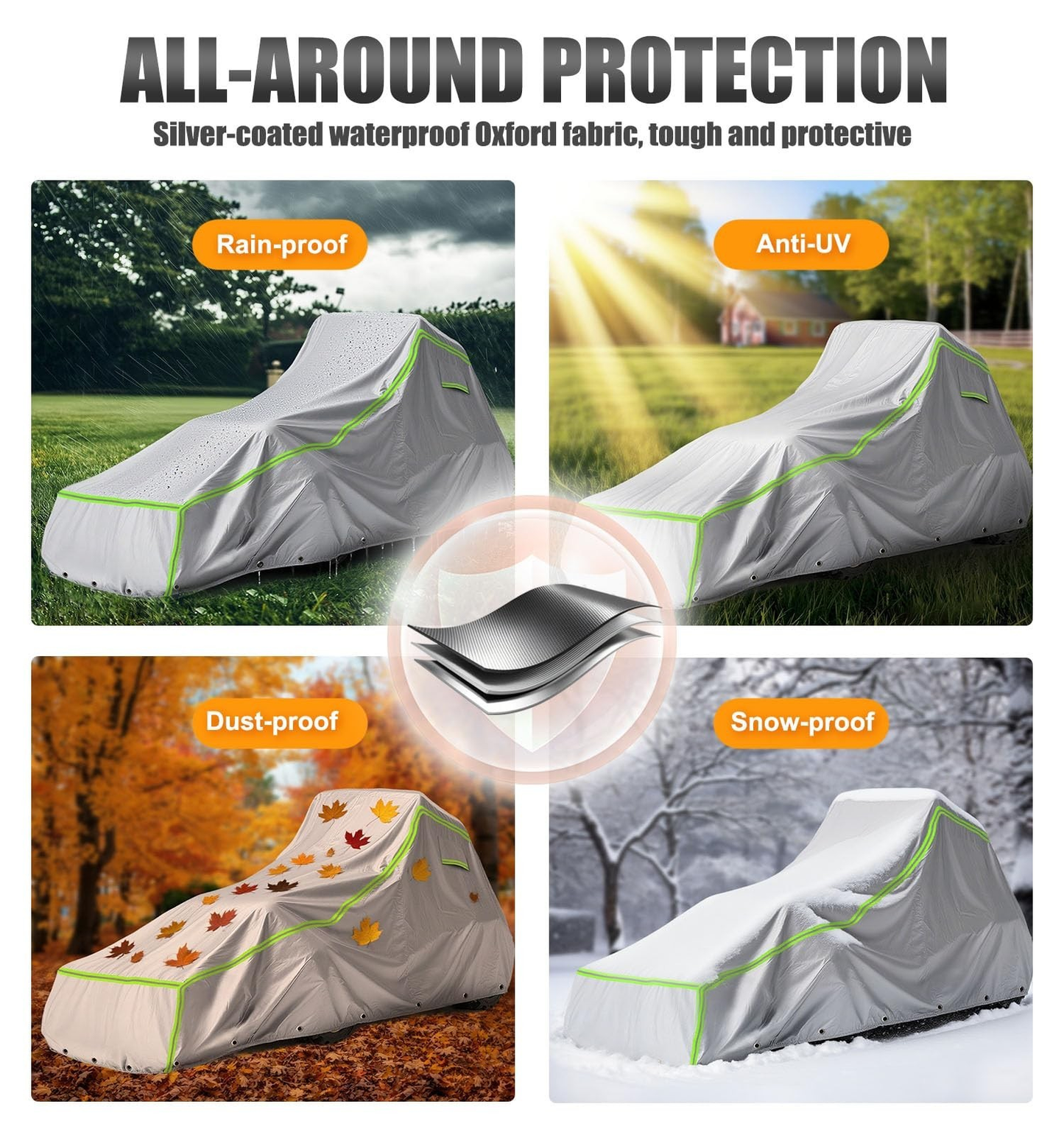 600D Oxford Tractor Cover for John Deere, Kubota & New Holland – Heavy Duty Protectio